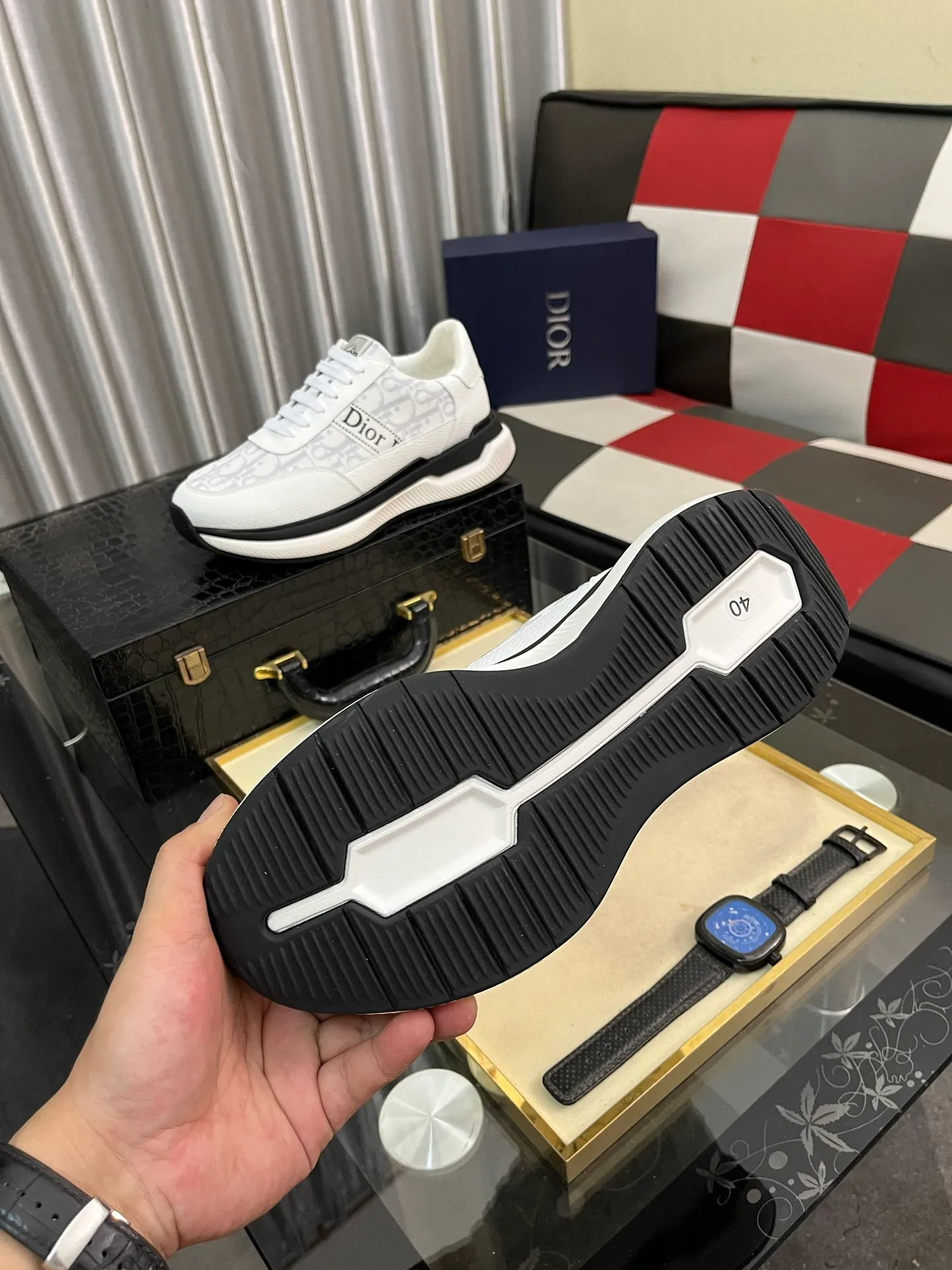 Men's Men's Shoes 💰438⌚️⌚️"Dior DIOR*" latest hot style casual shoes, top brand [seduce] luxury~purchase, top~quality. [Strong] The upper is made of imported breathable cowhide with material ➕ breathable sheepskin feet (•) and fine workmanship. Code number: 38-443️⃣Colors available